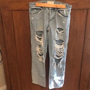 PACSUN Cropped Boyfriend Jeans